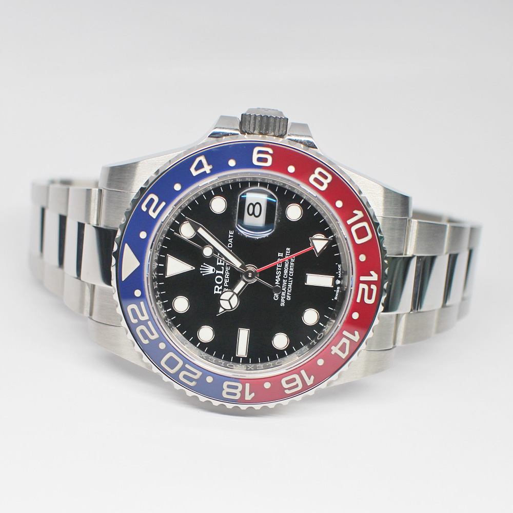 ロレックス GMTマスターII 126710BLRO ランダム ブラック SS 赤青 オイスター 保証書付き 2022年