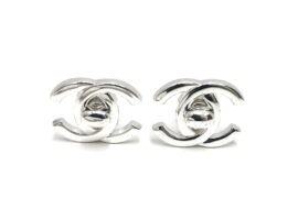 シャネル CHANEL イヤリング ターンロック ココマーク メタル