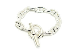 エルメス HERMES シェーヌダンクルGM ブレスレット 13コマ SV925