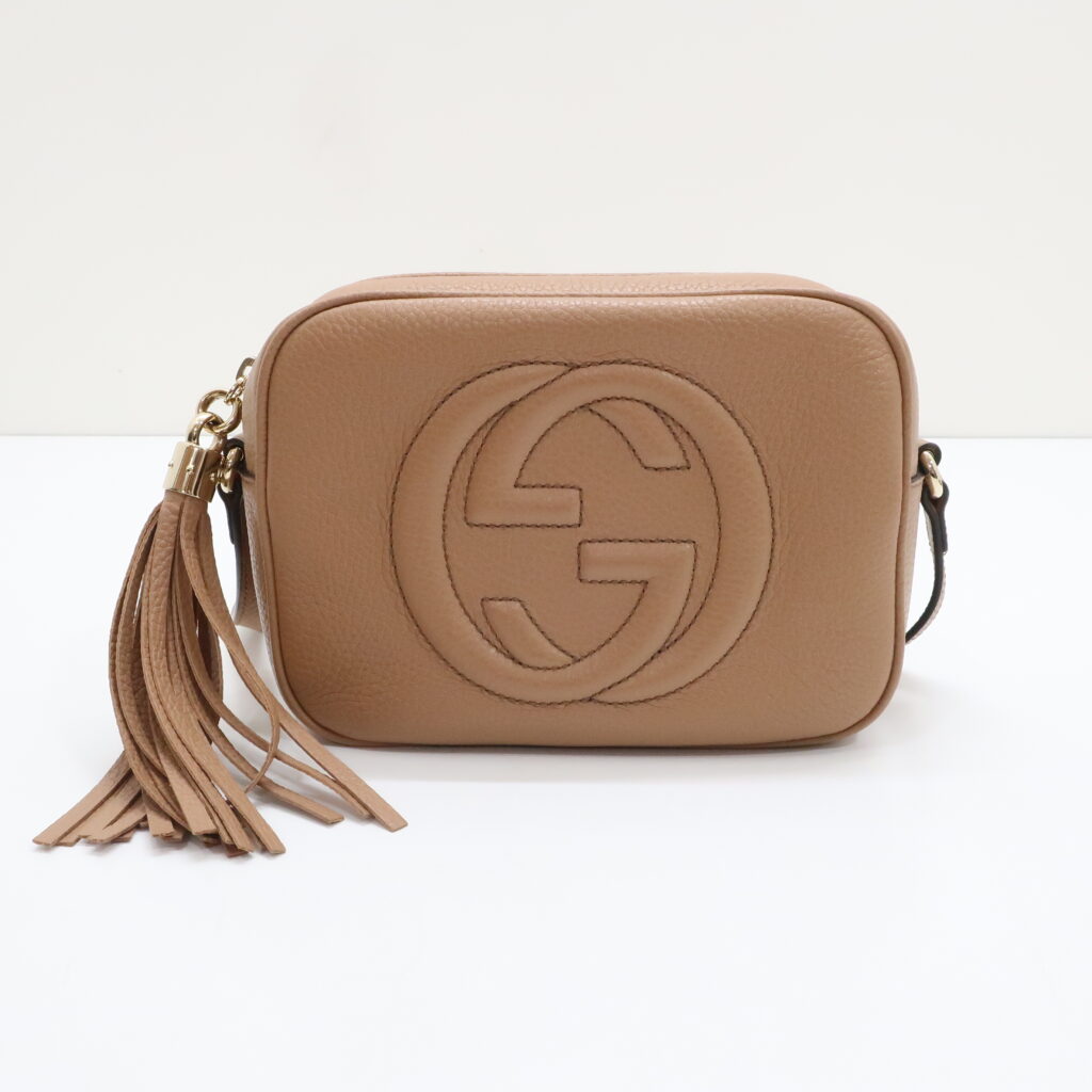 グッチ ソーホー ショルダーバッグ ブラウン カーフ 308864