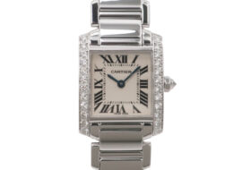 カルティエ タンクフランセーズSM WE1002S3 サイドダイヤ 750WG