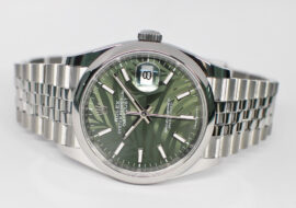 ロレックス デイトジャスト 36 126200 ランダム オリーブグリーン パームモチーフ SS ジュビリー 2024年 新品