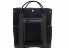 HERMES エルメス ガーデンパーティ ポケット トワルミリタリー ブラック ネゴンダ B刻印