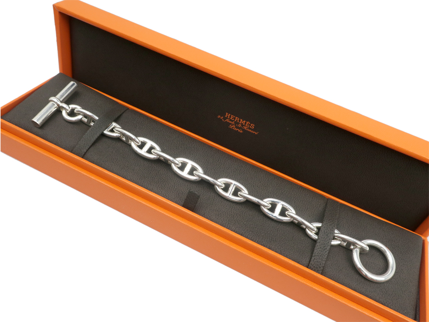 HERMES エルメス シェーヌダンクルGM 13コマ ブレスレット SV925