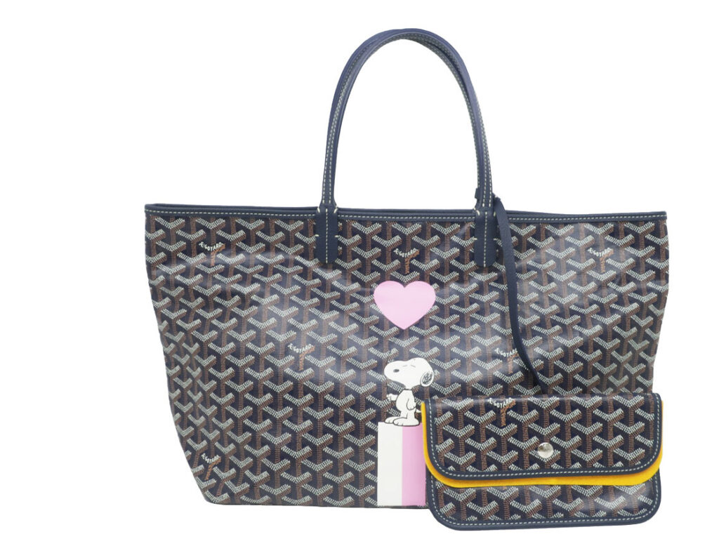 ゴヤール サンルイPM トートバック スヌーピー 2023年 ネイビー