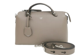 フェンディ バイザウェイ ミディアム ボストン ショルダーバッグ 8BL146 グレージュ