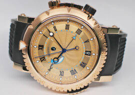 ブレゲ マリーン ロイヤル 5847BR/32/5ZV ゴールド RG ラバー メンズ 保証書付き