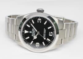 ロレックス エクスプローラーI 224270 ブラック メンズ 保証書付き 2023年 新品同様