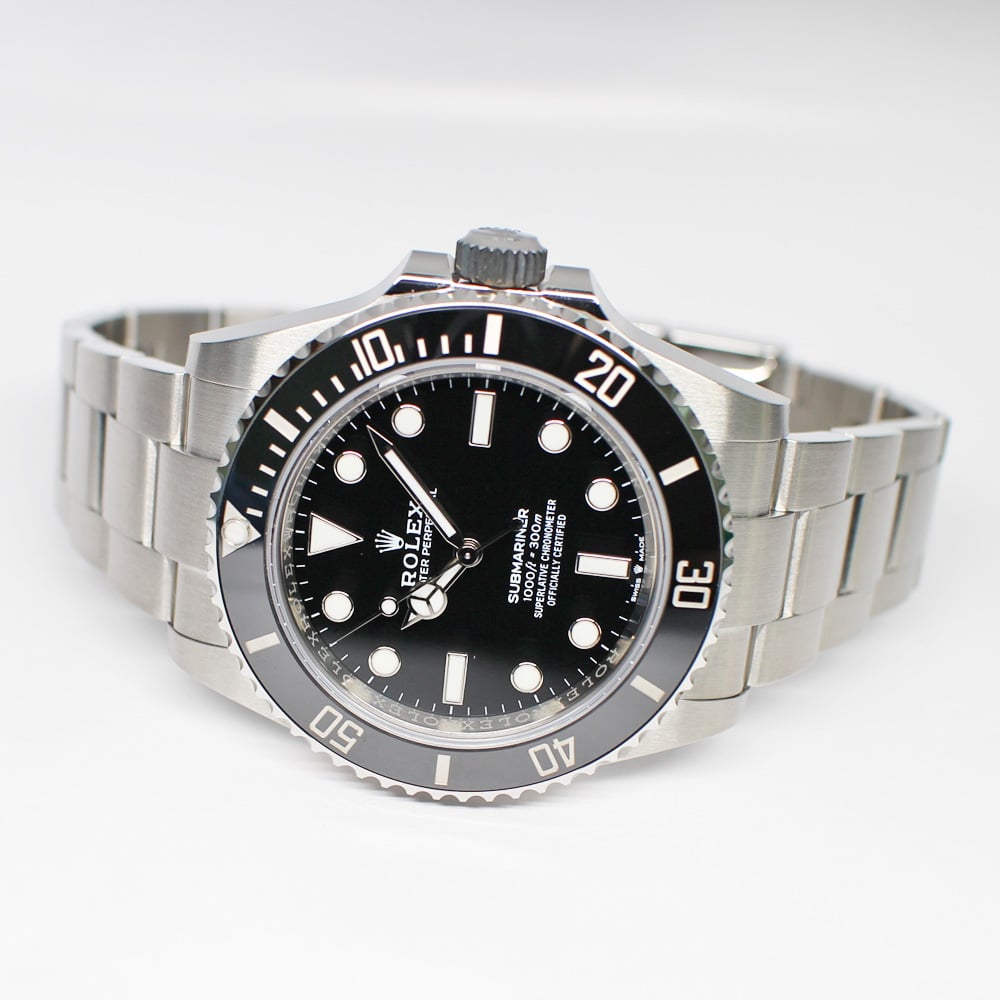 ロレックス サブマリーナ ノンデイト 124060 ランダム ブラック 保証書付き 2023年