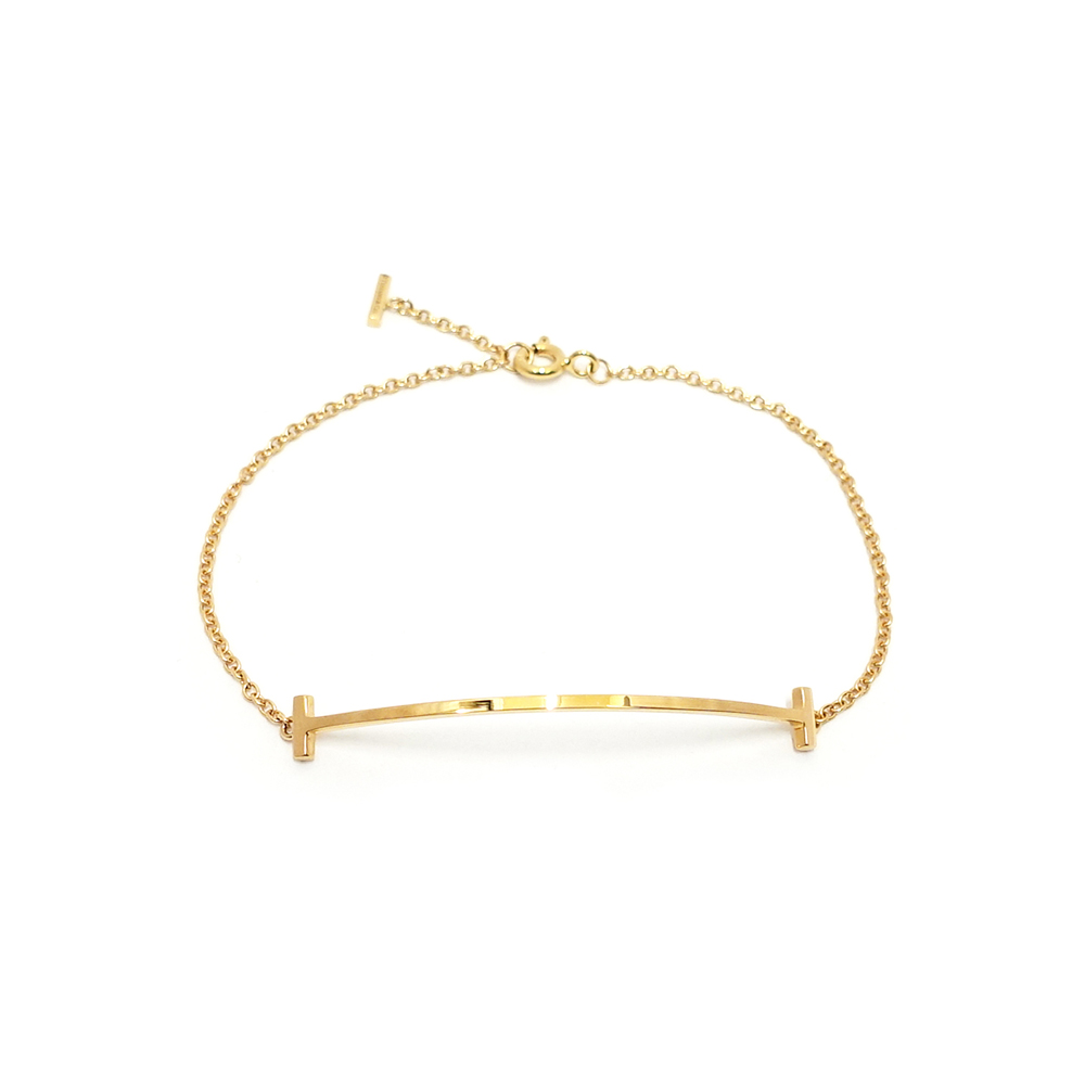 ティファニー TIFFANY Tスマイル ブレスレット 750PG