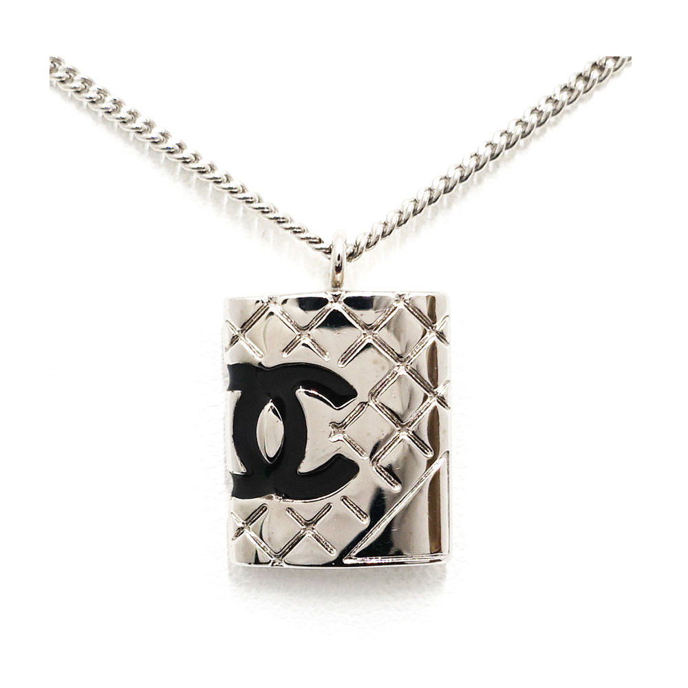 シャネル CHANEL カンボン ココマーク ネックレス シルバー金具 05C