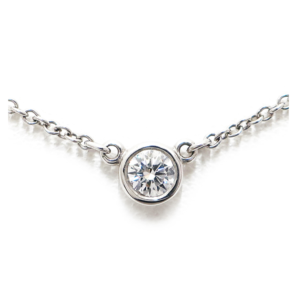 ティファニー TIFFANY バイザヤード ダイヤモンド ネックレス Pt950