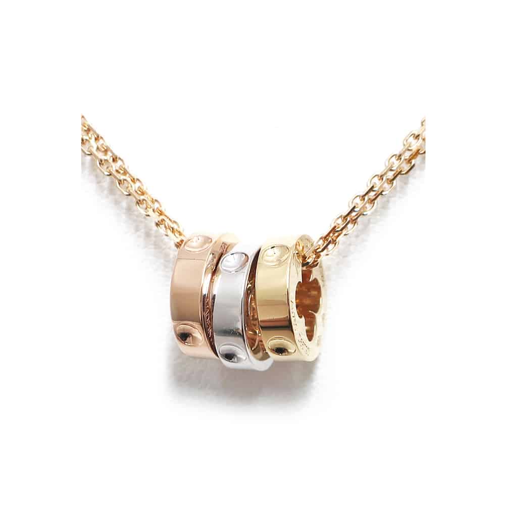 ルイヴィトン LOUIS VUITTON 3カラー ペンダント パンダンティフ アンプラント トワオール ネックレス 750 Q93671