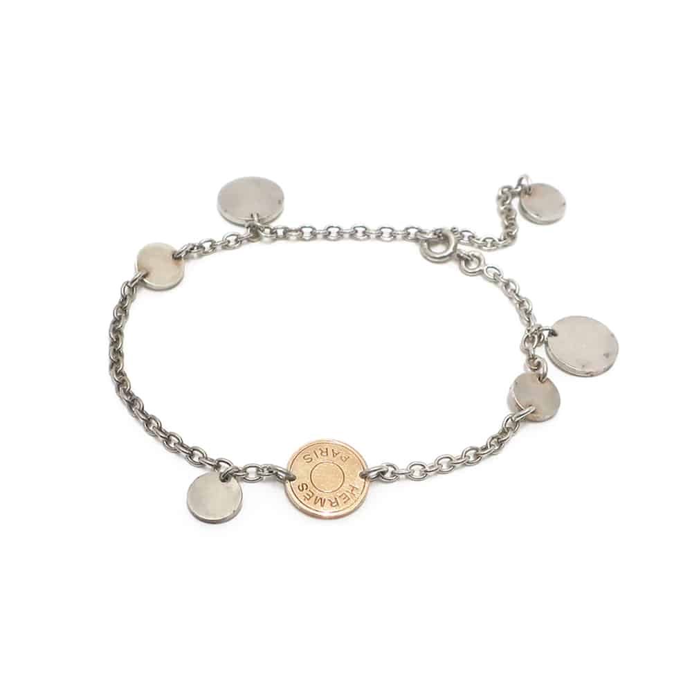 エルメス HERMES セリエ コンフェッティ ブレスレット SV925 750PG