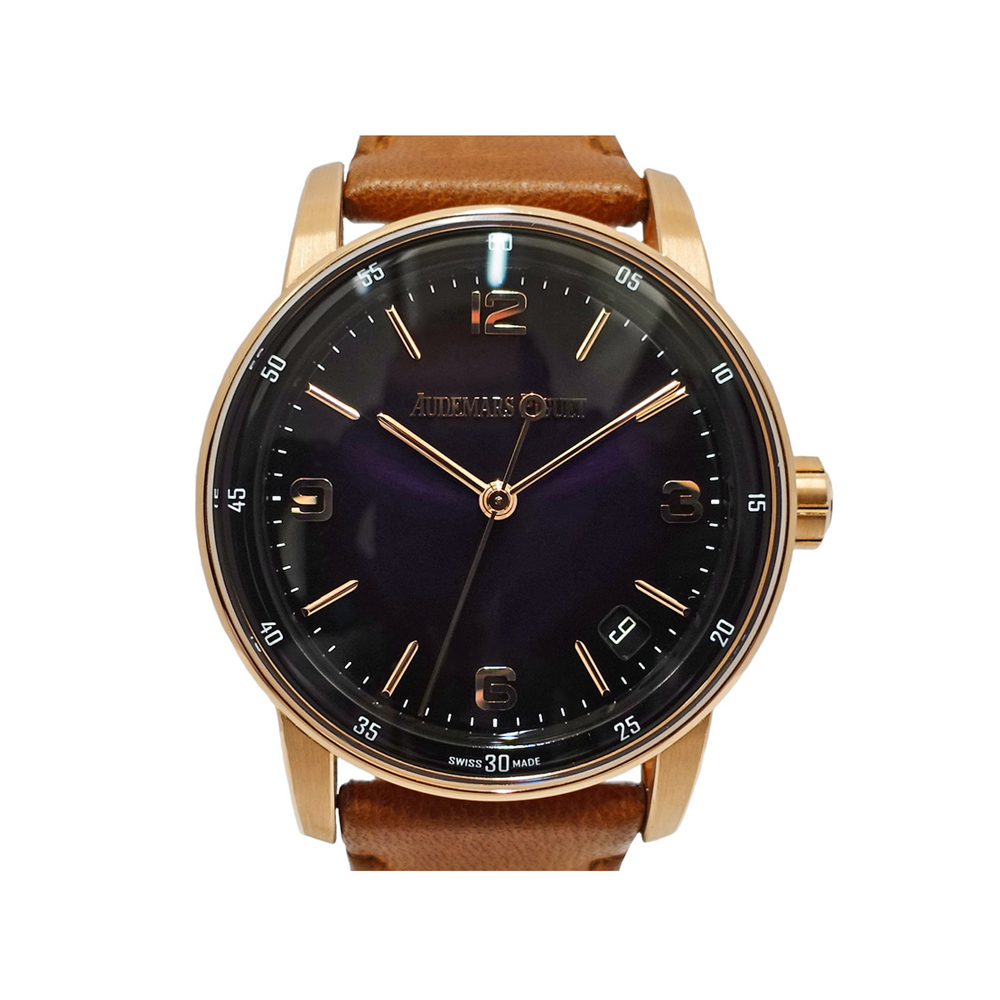 オーデマピゲ AUDEMARS PIGUET CODE11.59 バイ オーデマ ピゲ 15210OR.A002KB.02 パープル 750PG/レザー 自動巻き