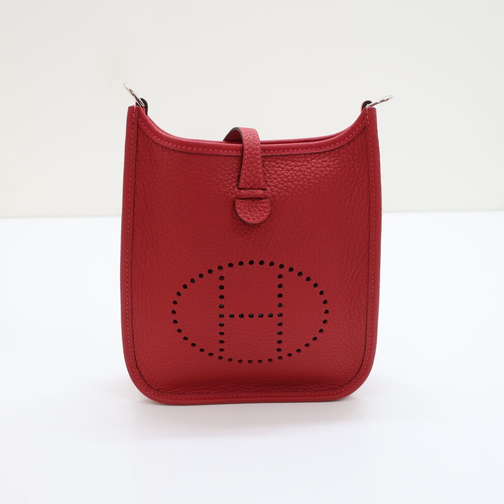 エルメス エブリンTPM レッド シルバー金具 トリヨン