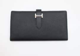 エルメス ベアンスフレ ブラック エプソン シルバー金具