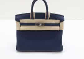 エルメス バーキン25 トゴ ブルーネイビー シルバー金具