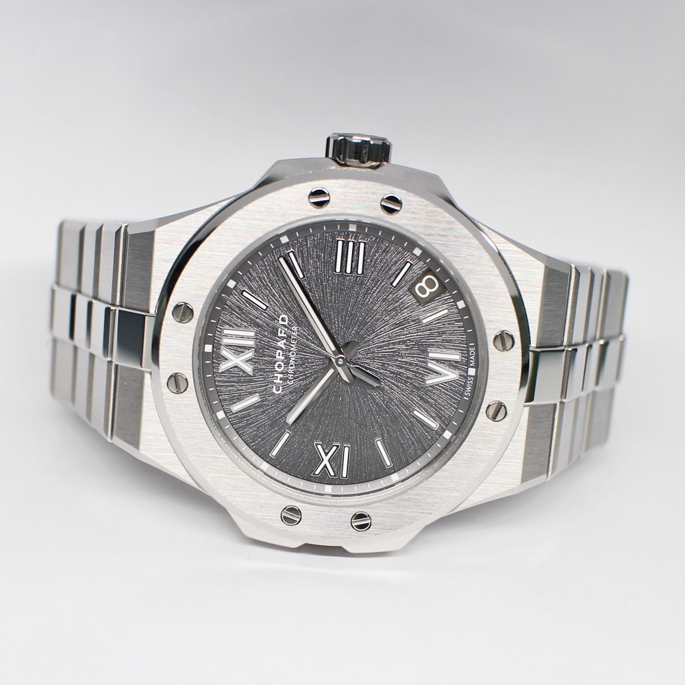 ショパール アルパインイーグル ラージ 298600-3002 グレー SS 保証書付き 2022年