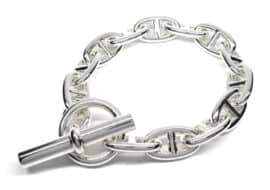 エルメス ブレスレット シェーヌダンクルGM 13コマ Ag925 2023年製造 ジュエリー アクセサリー 美品 未使用