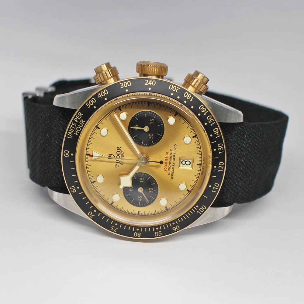 チューダー ブラックベイ クロノ S&G 79363N シャンパン ブラック SS YG 保証書付き 2023年