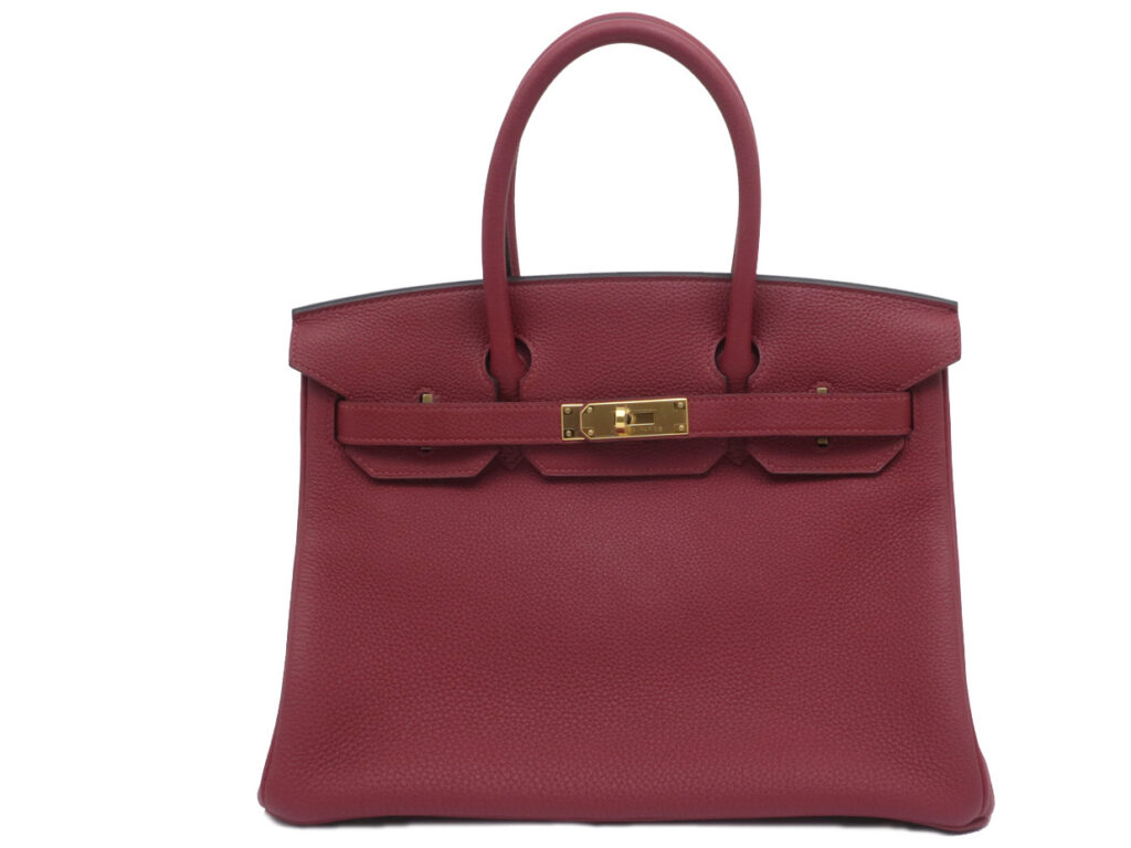エルメス バーキン30 トゴ ルージュグレナ ゴールド金具 X刻印 ハンドバッグ 高級 レディース