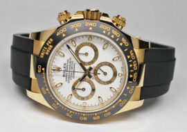 ロレックス デイトナ 116518LN ランダム ホワイト イエローゴールド YG ラバー 保証書付き 2021年