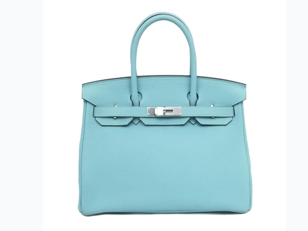 エルメス バーキン30 トゴ ブルーノール シルバー金具 X刻印