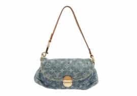 ルイヴィトン LOUIS VUITTON モノグラム デニム ミニ プリーティ M95050 ハンドバッグ