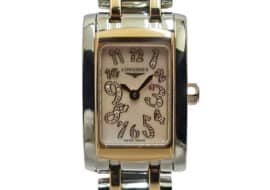 ロンジン LONGINES ドルチェビータ L5.158.5.97.7 SS PG シェル ダイヤモンド レディース クォーツ