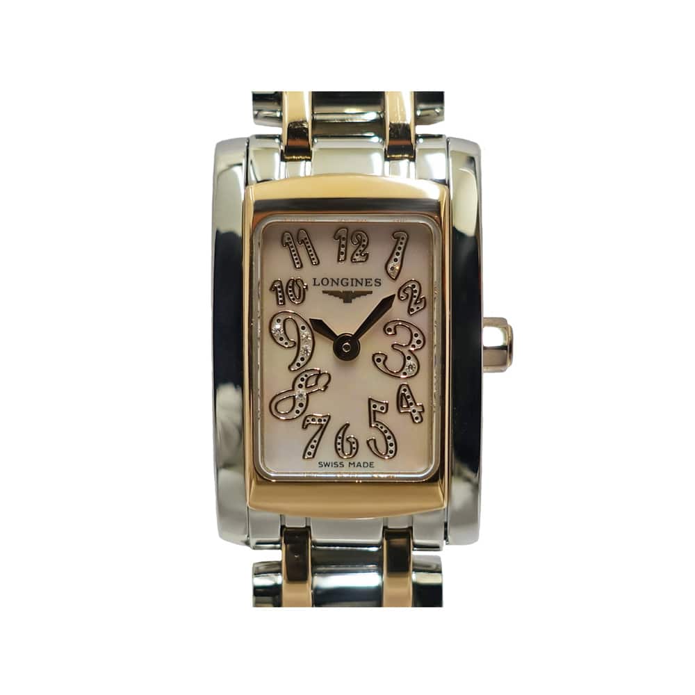 ロンジン LONGINES ドルチェビータ L5.158.5.97.7 SS PG シェル ダイヤモンド レディース クォーツ