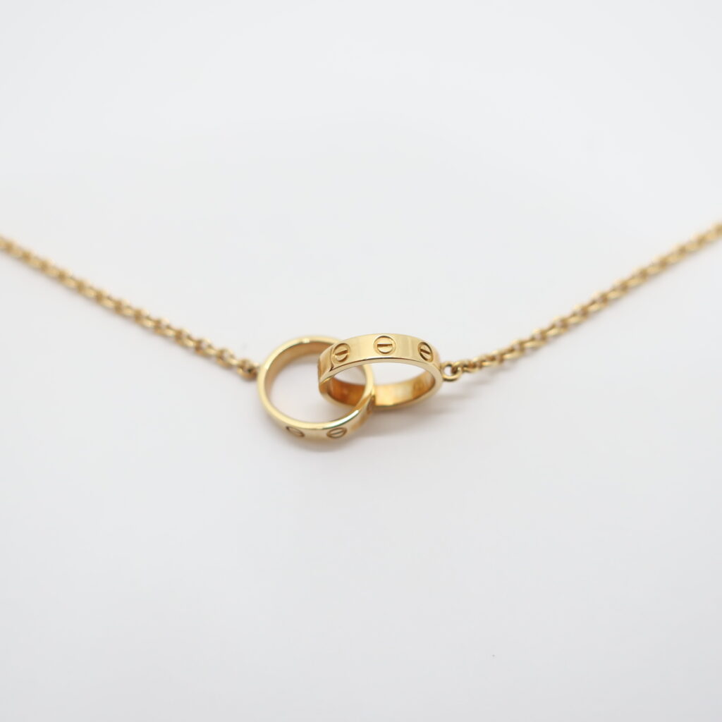 カルティエ ベビーラブ ネックレス 750YG イエローゴールド