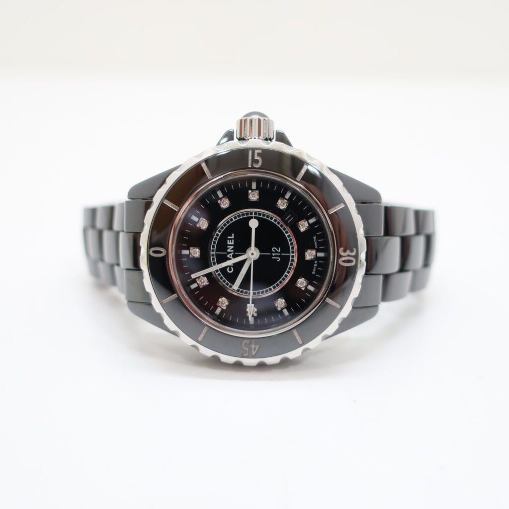 シャネル J12 H1625 ブラック ダイヤモンド 12P