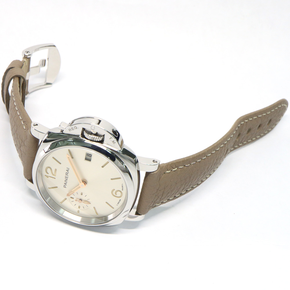 パネライ ルミノール ドゥエ 38MM PAM01248 X番 SS 革 ベージュ