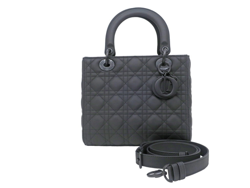 ディオール レディディオール  ウルトラマットカーフスキン ミディアム ブラック