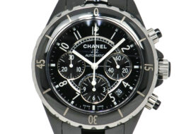 シャネル J12 クロノグラフ 41mm H0940 ブラックセラミック 自動巻き メンズ