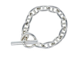 エルメス シェーヌダンクルGM 11コマ SV Ag925 シルバー ブレスレット