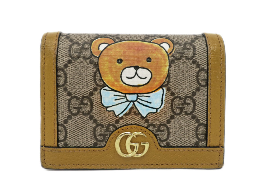 グッチ 二つ折り財布 GGスプリーム 660510 EXO カイコラボ