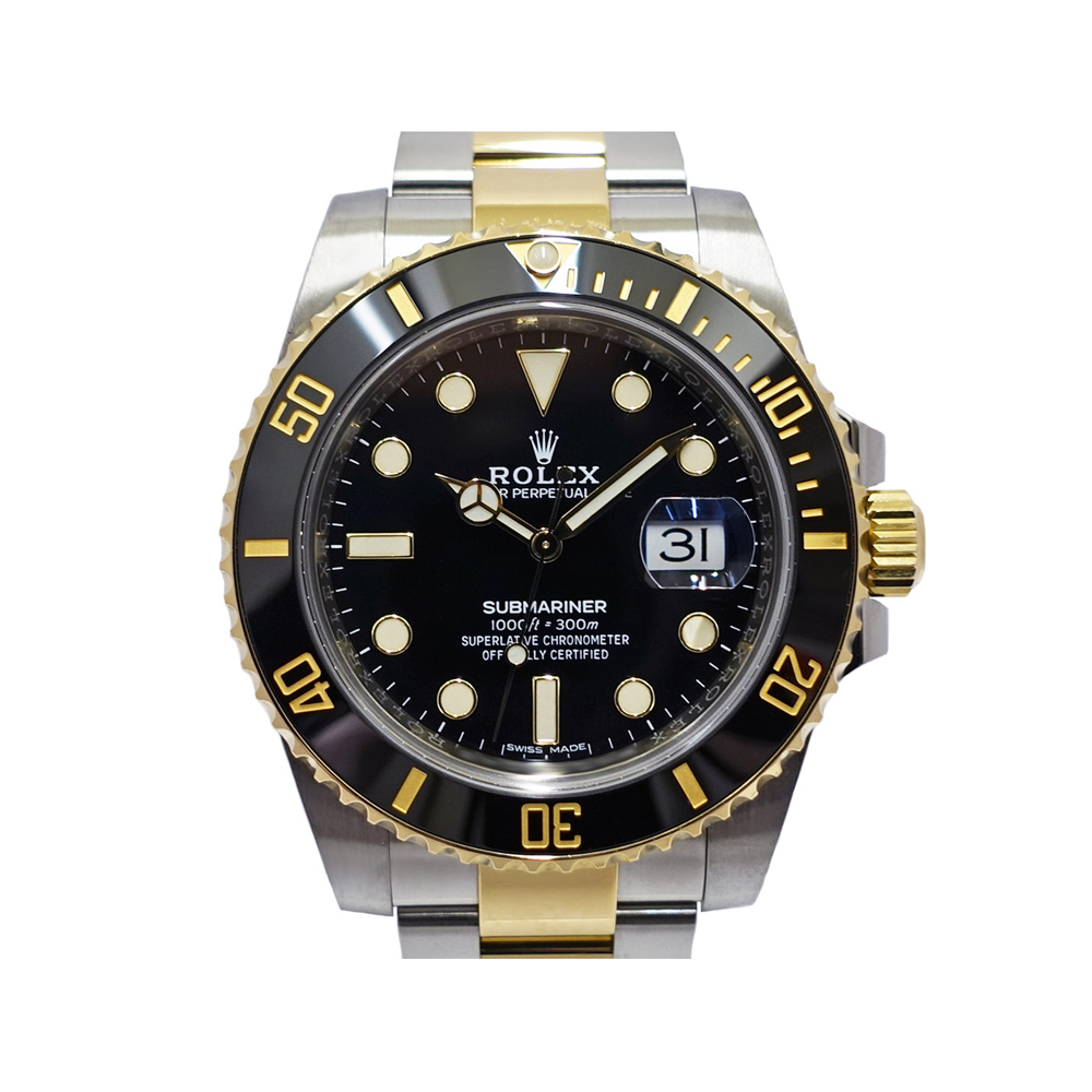 ロレックス ROLEX サブマリーナーデイト 116613LN ブラック SS×YG 自動巻き