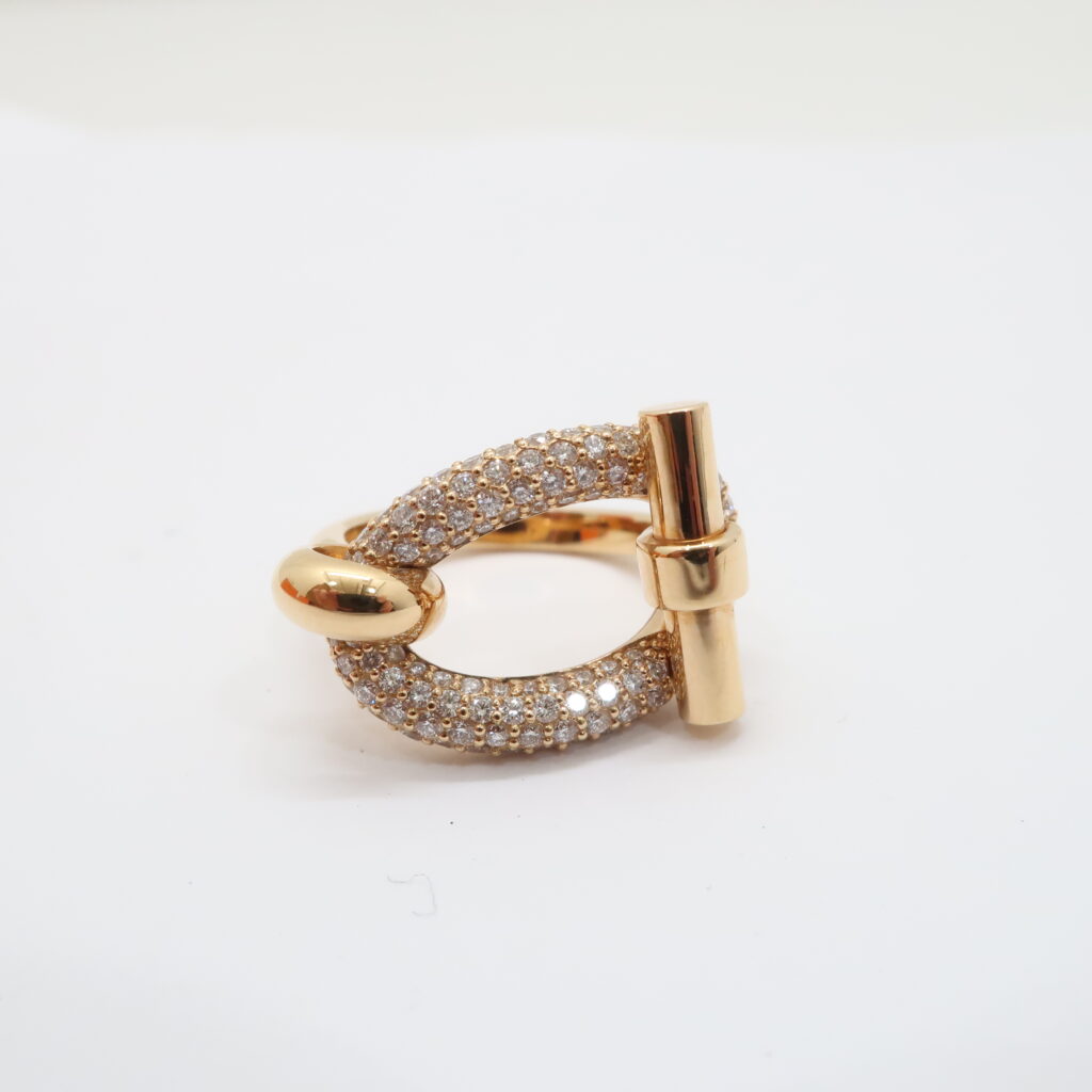 エルメス アダージュ リング 750PG ピンクゴールド ダイヤモンド