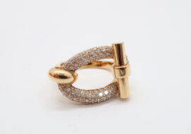 エルメス アダージュ リング 750PG ピンクゴールド ダイヤモンド