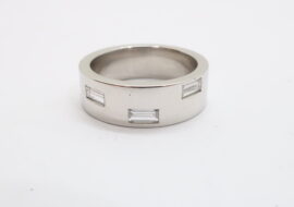 ハリーウィンストン ウェディングバンド リング Pt950 プラチナ ダイヤモンド