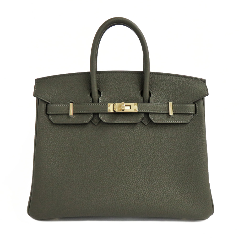 エルメス バーキン25 ヴェルソ ヴェールマキ ブルー ゴールド金具 B刻印