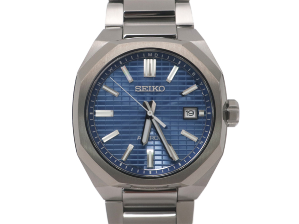 セイコー アストロン ネクスター SBXY061 ブルー チタン ソーラー電波