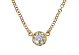 TIFFANY ティファニー  バイザヤード ダイヤ 0.19ct ネックレス 750YG