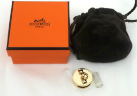 HERMES エルメス コリエドシアン スカーフリング ゴールド