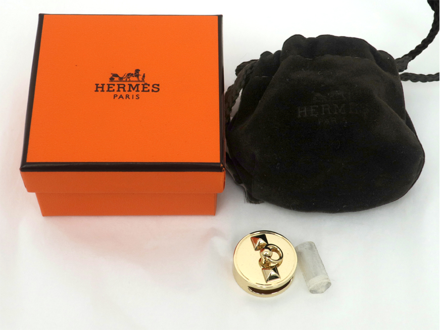 HERMES エルメス コリエドシアン スカーフリング ゴールド