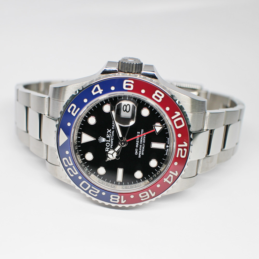 ロレックス GMTマスターII 126710BLRO ランダム ブラック SS 赤青 オイスター 保証書付き 2023年 新品同様