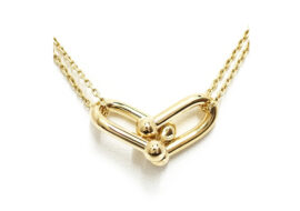 ティファニー TIFFANY ハードウェア ラージ ダブル リンク ネックレス 750YG