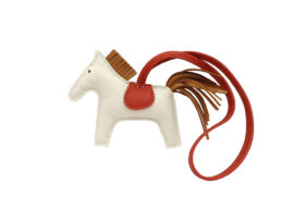 エルメス HERMES ロデオPM クレ×セサミ×カーネリアン Y刻印 バッグチャーム